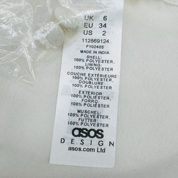 Asos Design Cream Burnout Lace Maxi Dress 2 Cottagecore Prairie Boho Coachella - Picture 14 of 15